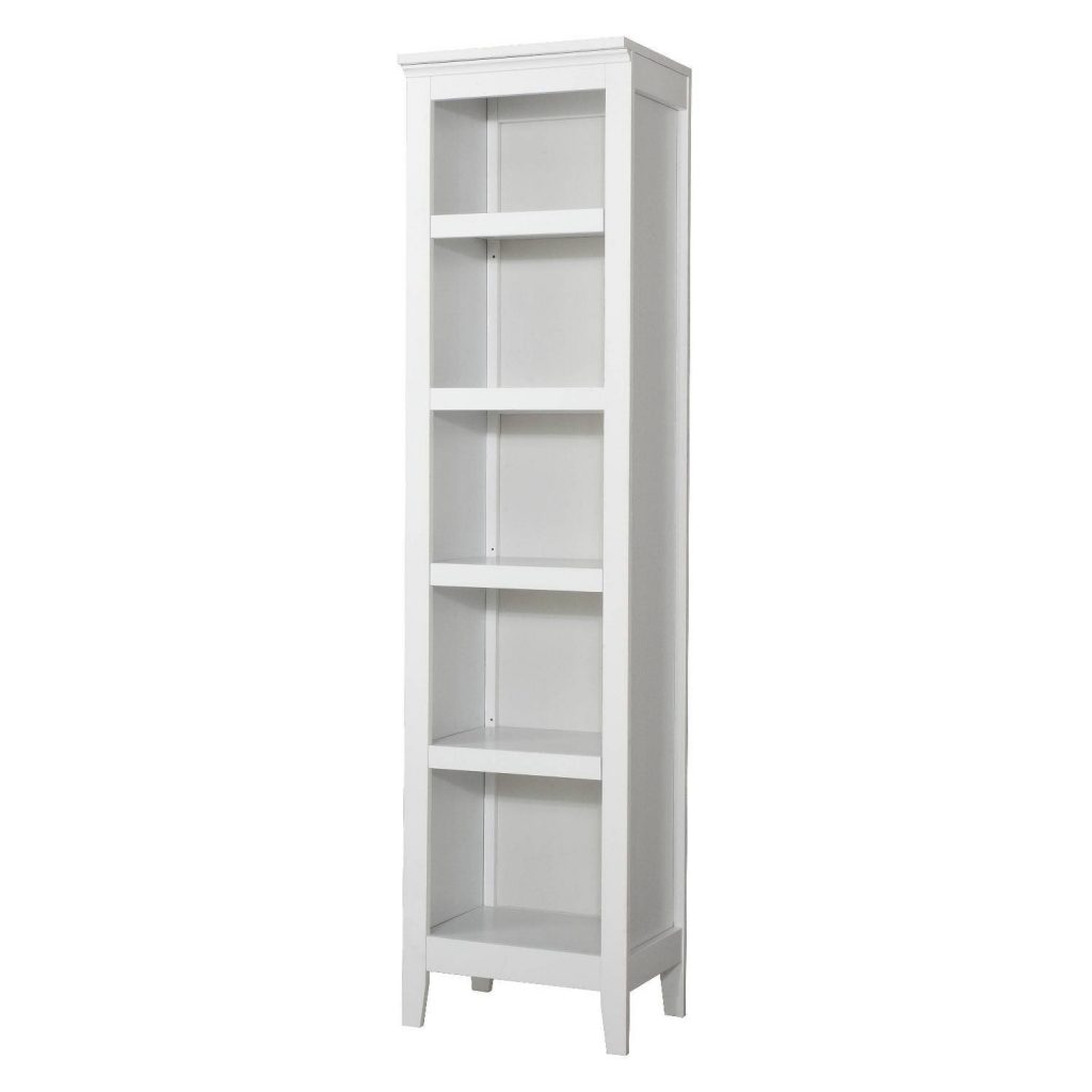 porch & den alethea tall narrow 5-shelf bookcase